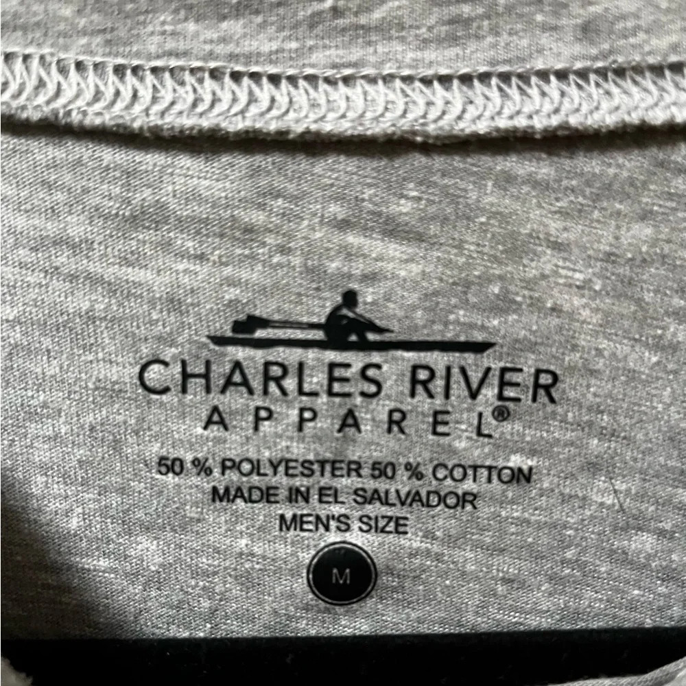Charles River Apparel Basic Long Sleeve T-Shirt- Gray- Men’s Size Medium - Picture 3 of 3